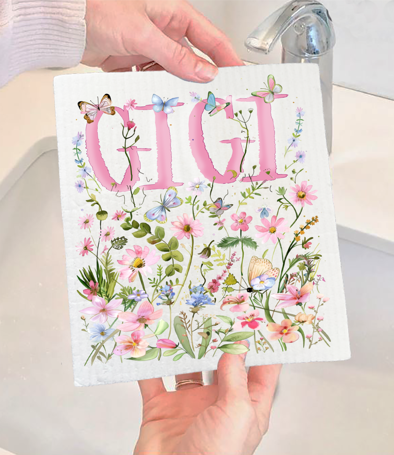 Wild Flowers Swedish Dishcloth - Gigi