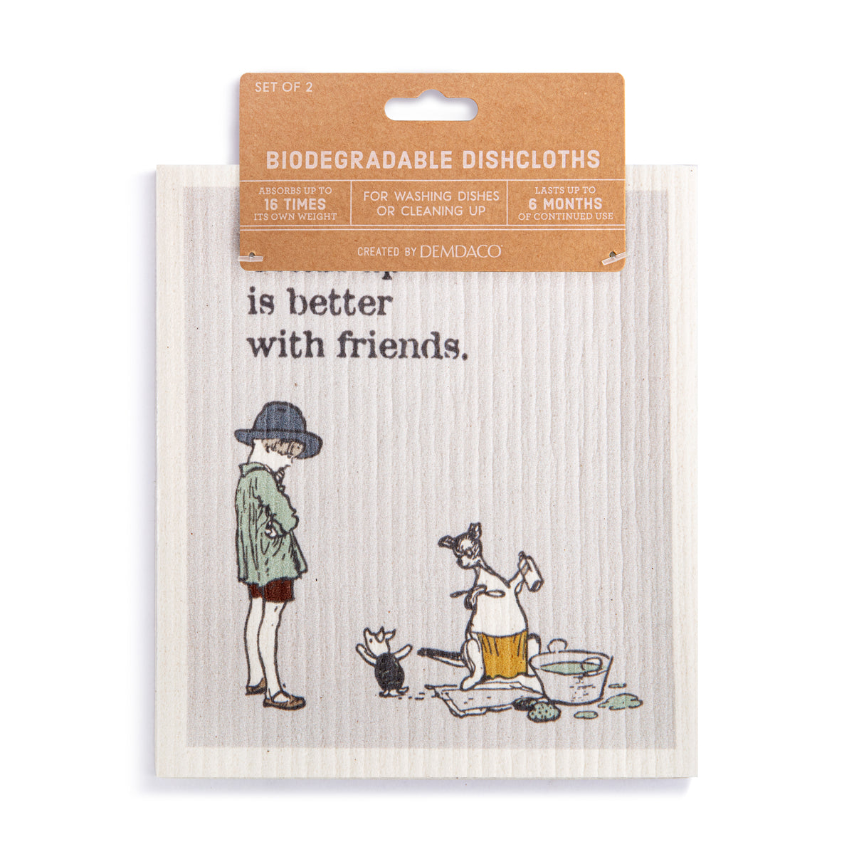 Biodegradable Dish Cloth Set - Better With Friends