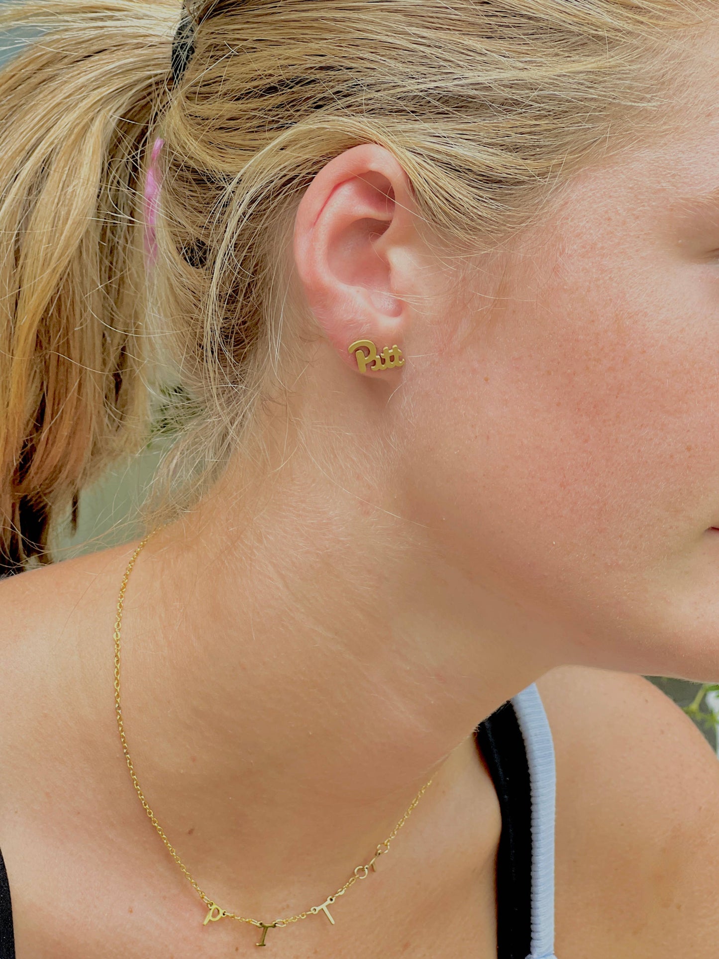 Pitt University Logo Earrings