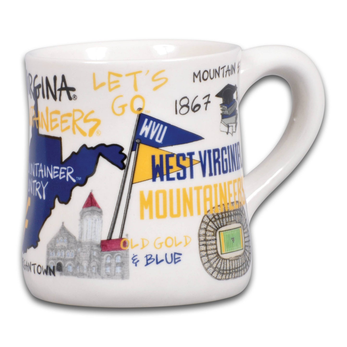 West Virginia University Icon Mug