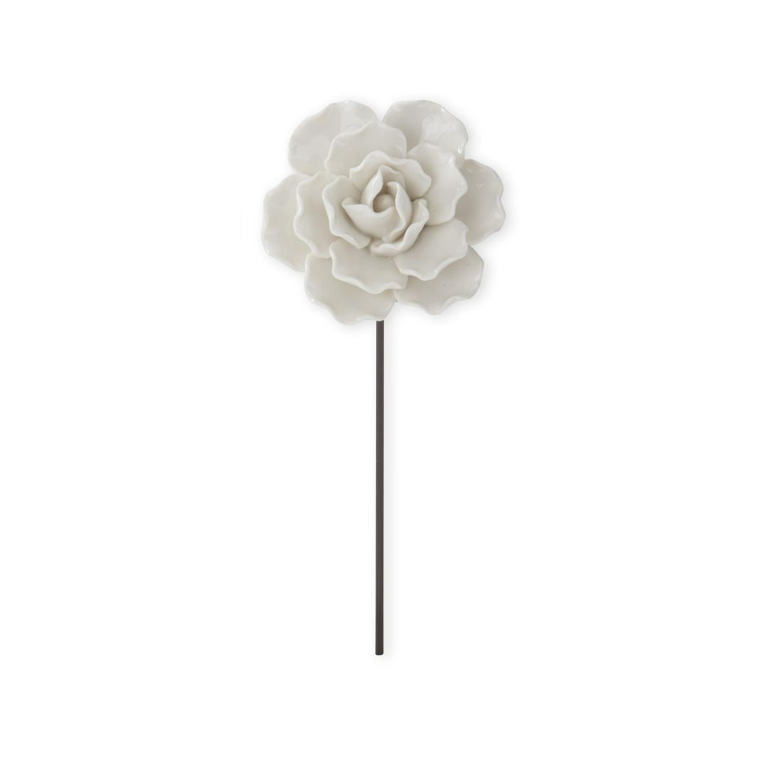 White Resin Flower Picks