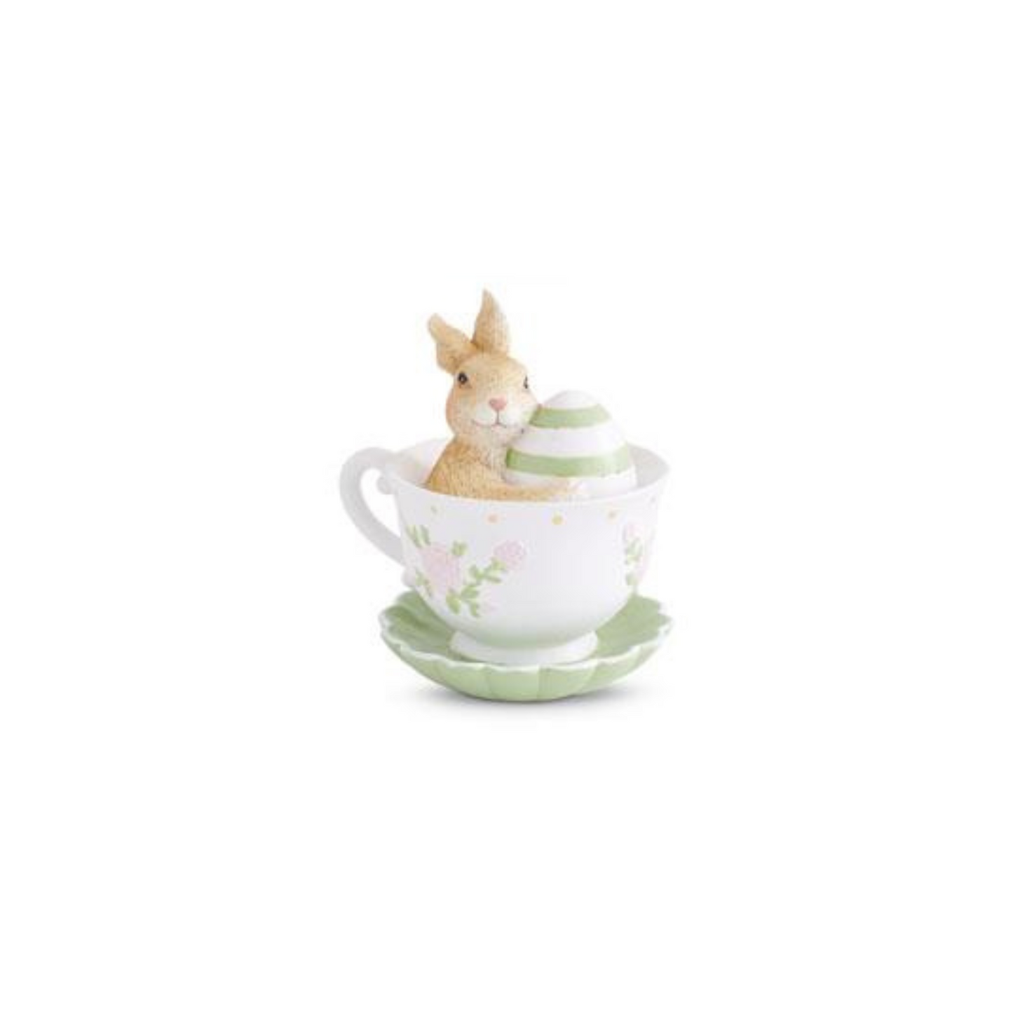 Resin Bunnies in Tea Cups