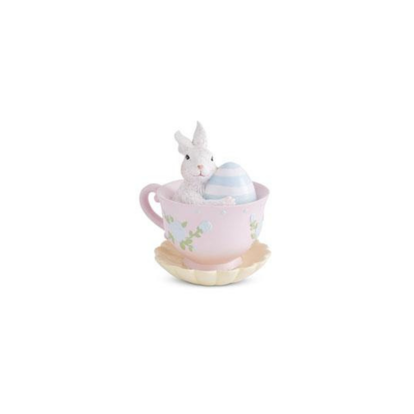 Resin Bunnies in Tea Cups