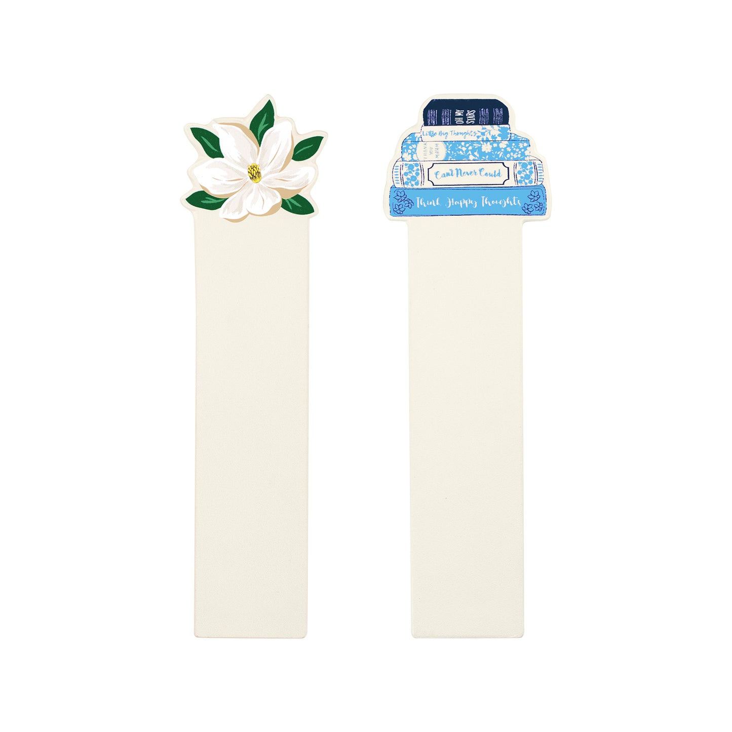 Bookmark Set - Magnolia & Book Stack