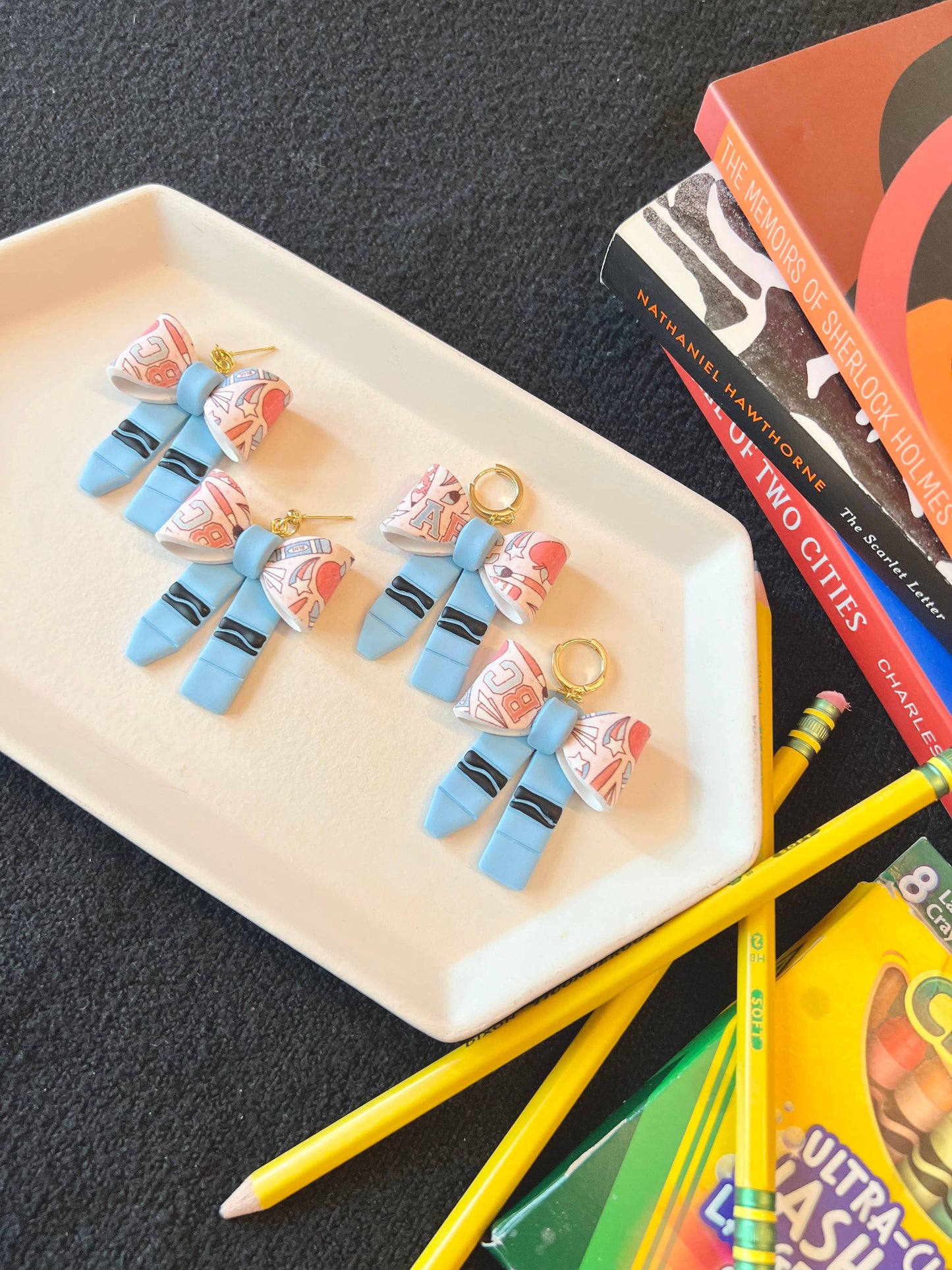Crayon Clay Earrings