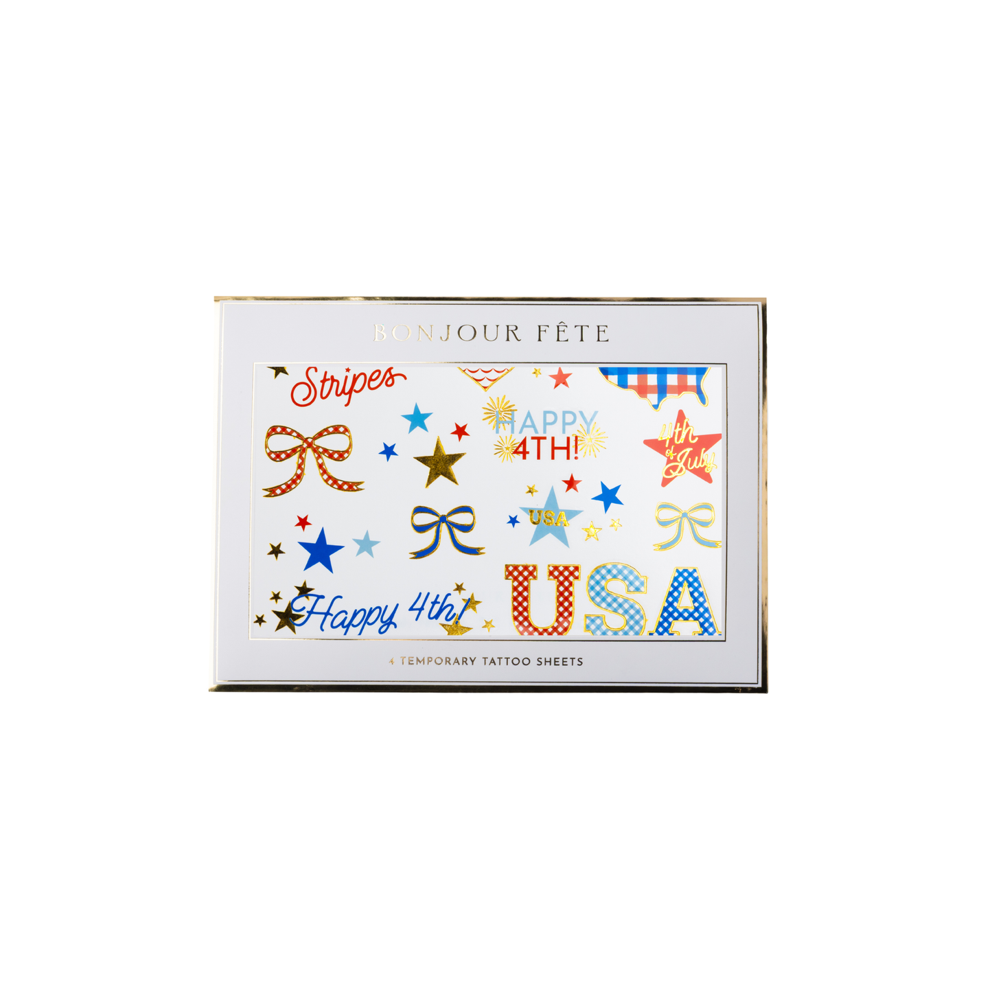 4th of July Temporary Tattoos