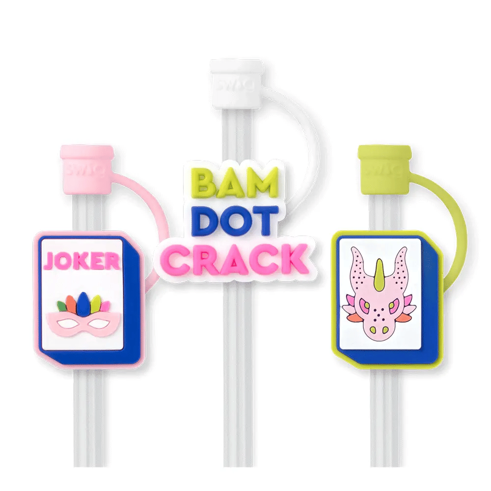 Mahjong Straw & Topper Set
