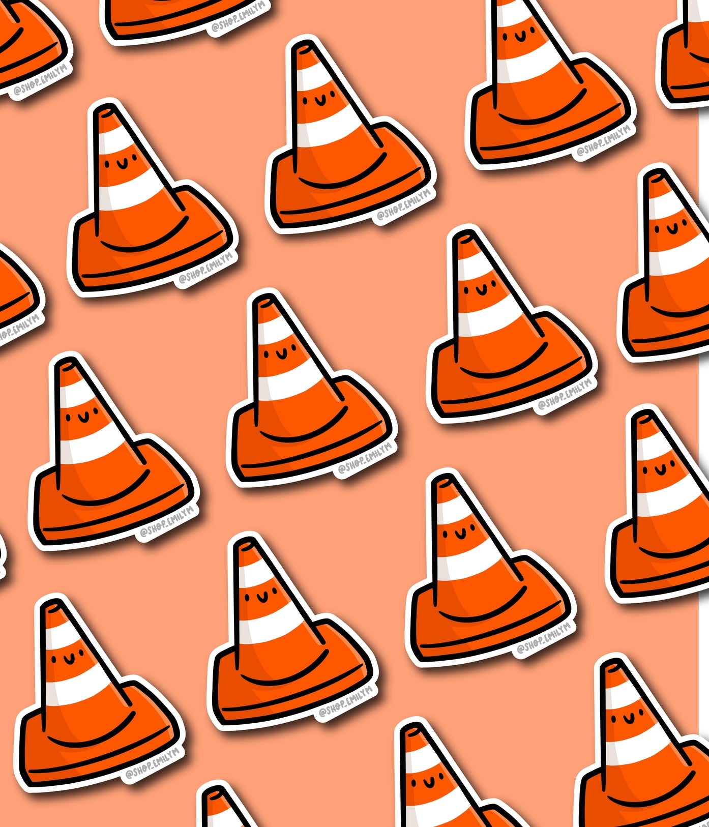 Traffic Cone Sticker