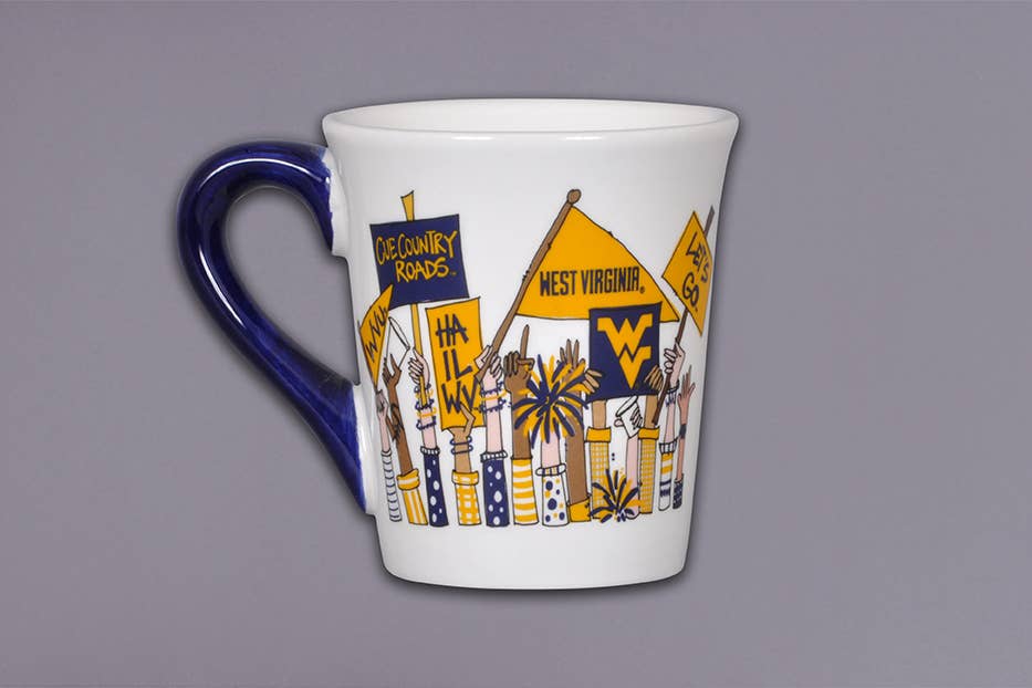 West Virginia University Cheer Mug