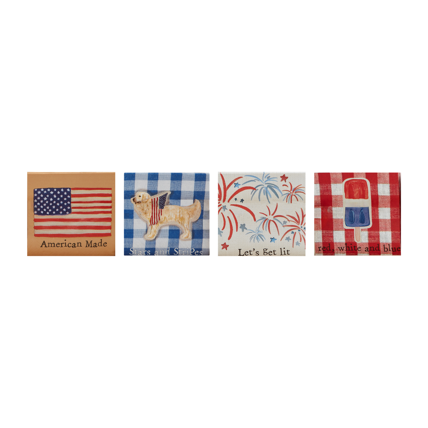 Americana Paper Napkin Set - Fireworks