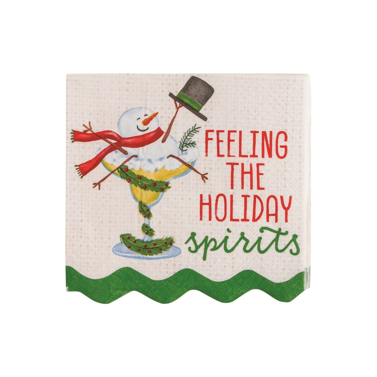 Holiday Bar Napkin Set - Feeling the Holiday Spirits