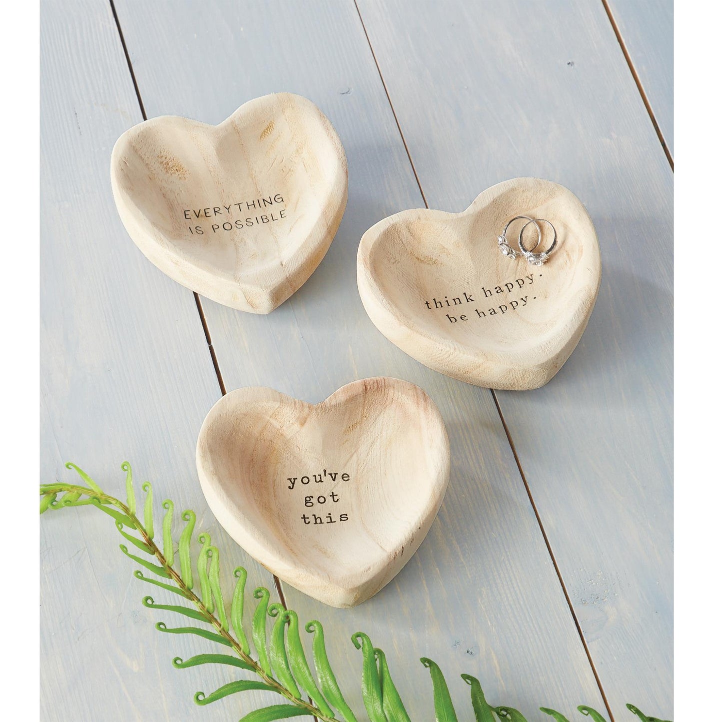 Heart Wood Trinket Tray - Everything is Possible