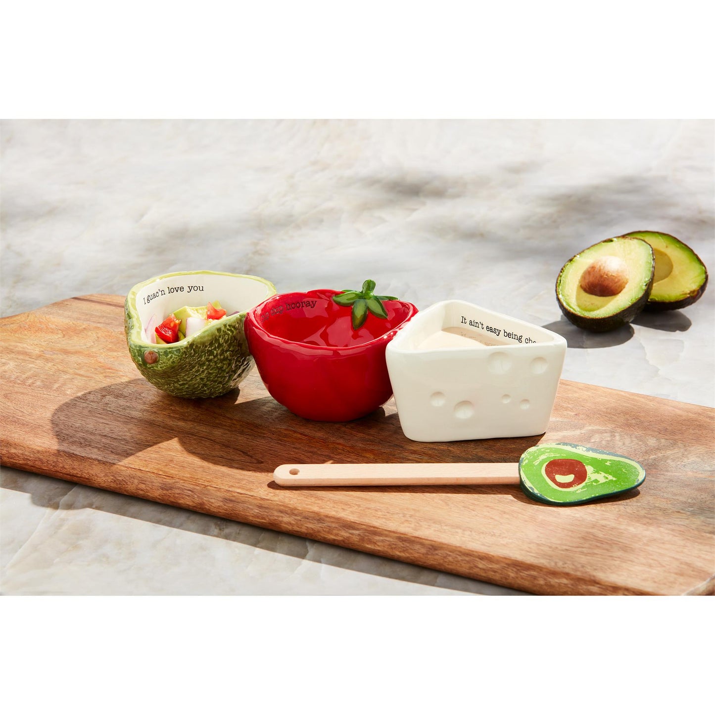 Guac Salsa Queso Triple Tidbit