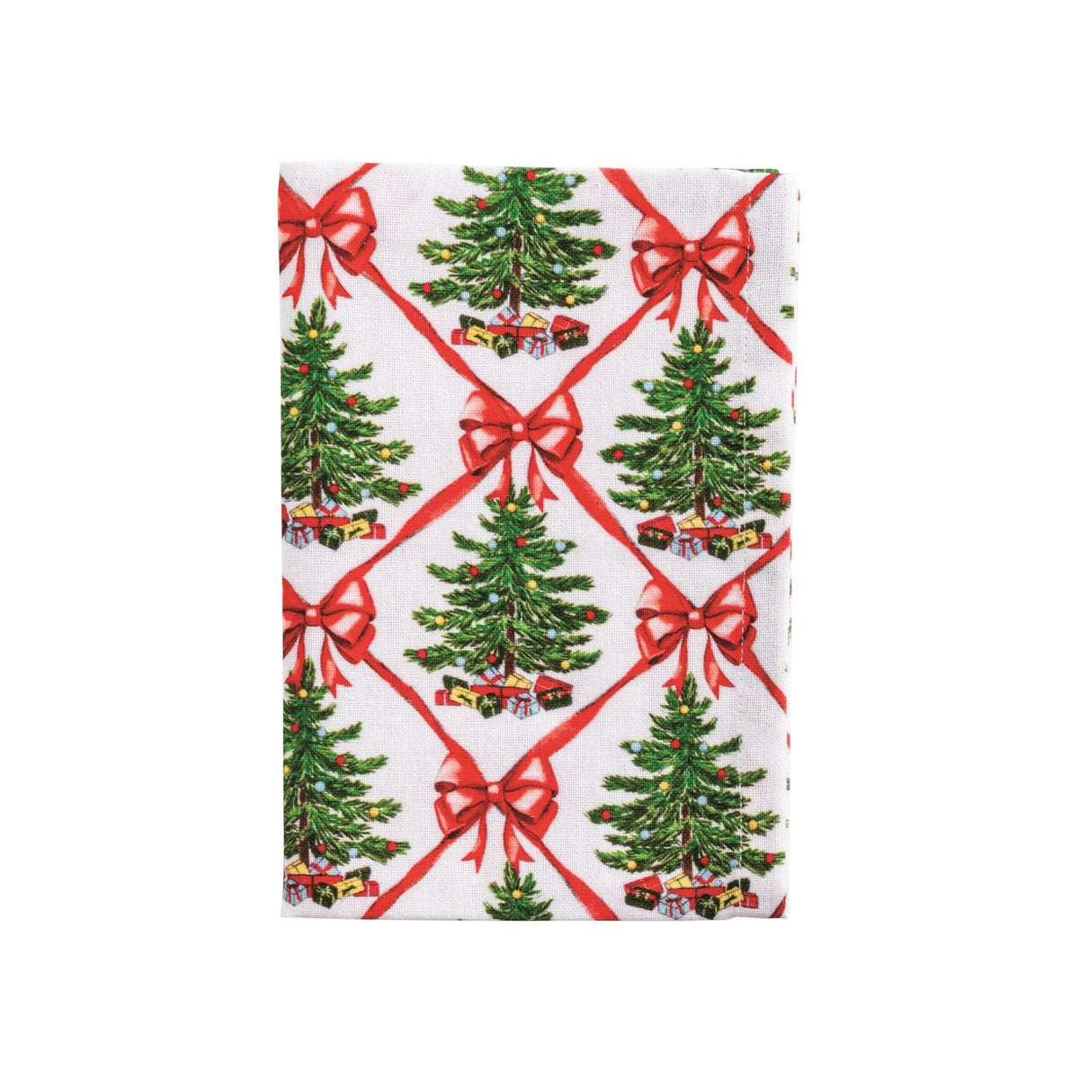 Classic Christmas Towel - Trees & Bows
