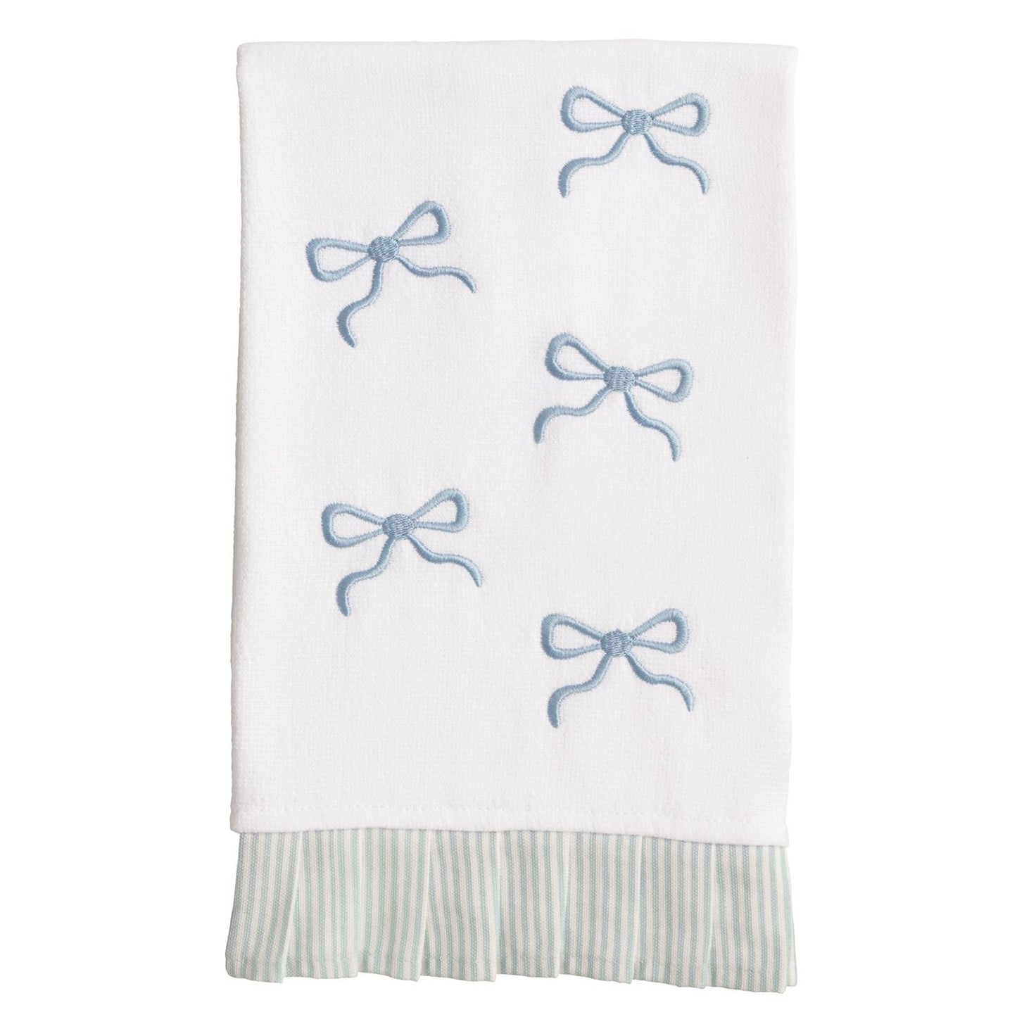 Embroidered Towel - Scattered Bows