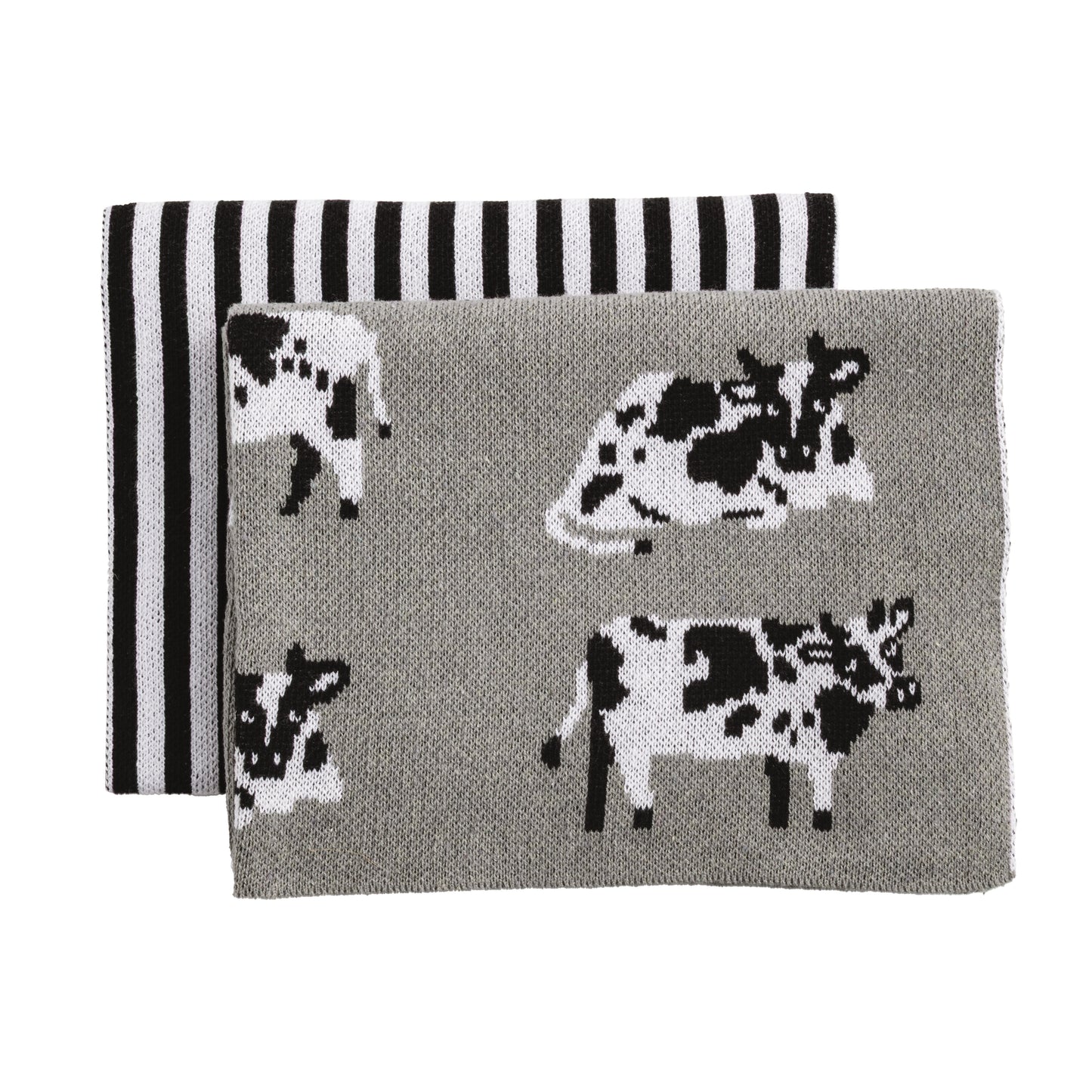 Cow Farm Knit Towel