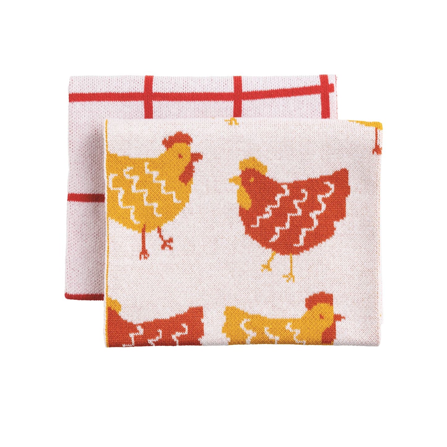 Rooster Farm Knit Towel
