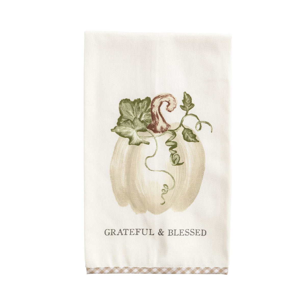 Grateful Gingham Hem Towel