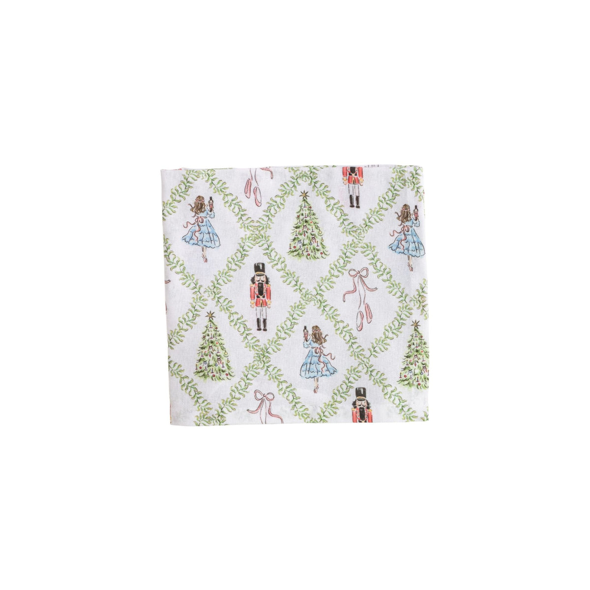 Patterned Christmas Towel - Nutcracker Ballet