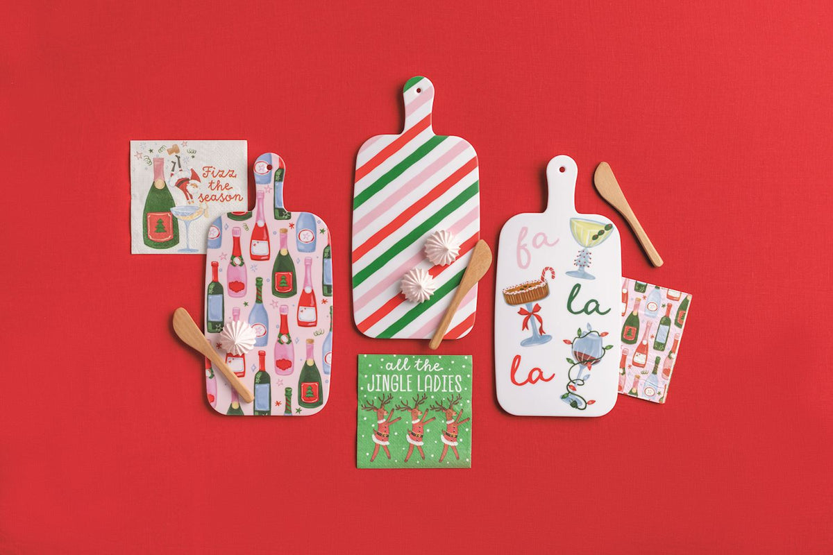 Holiday Bar Melamine Board Set - Fa La La