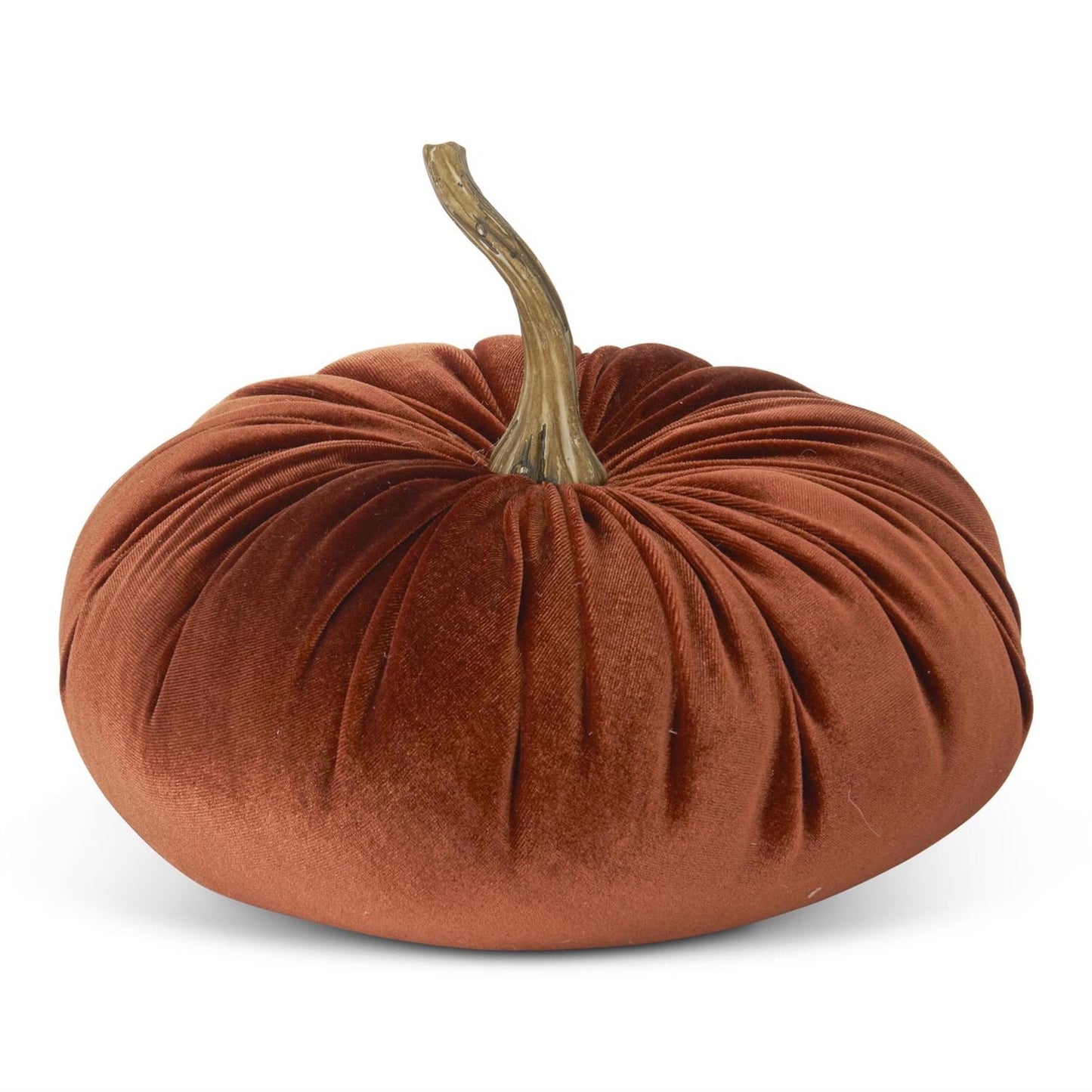 Velvet Stuffed Pumpkin - Large