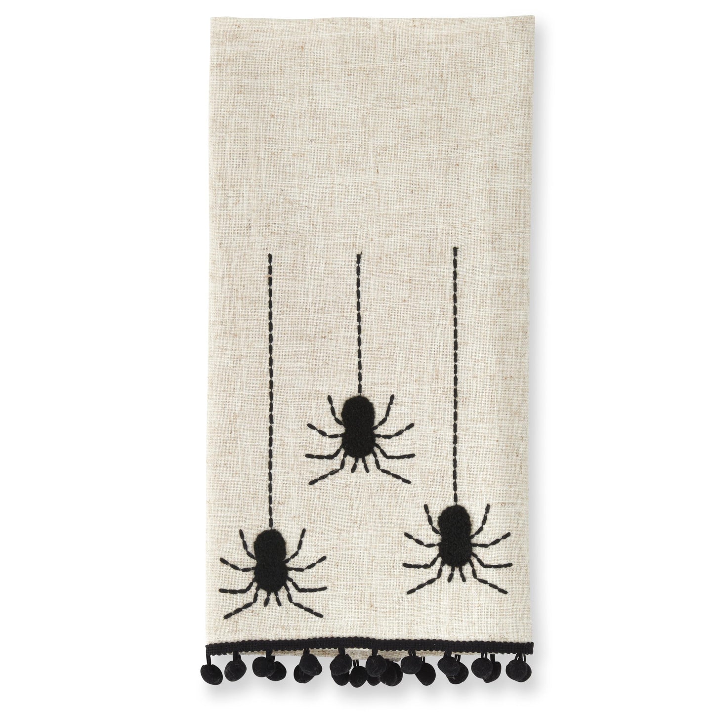 Tan & Black Spider Hand Towel