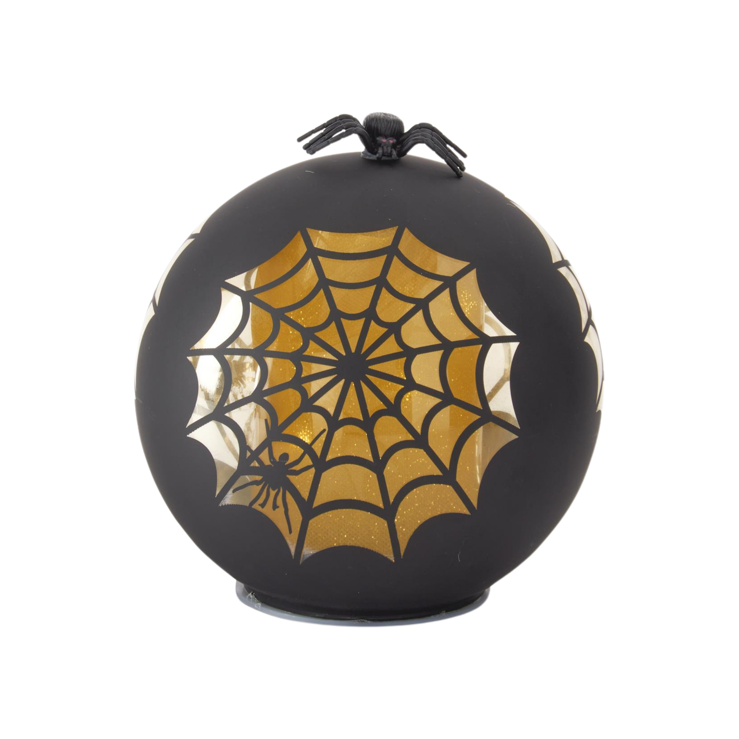 Black & Gold Spider Web LED Globes