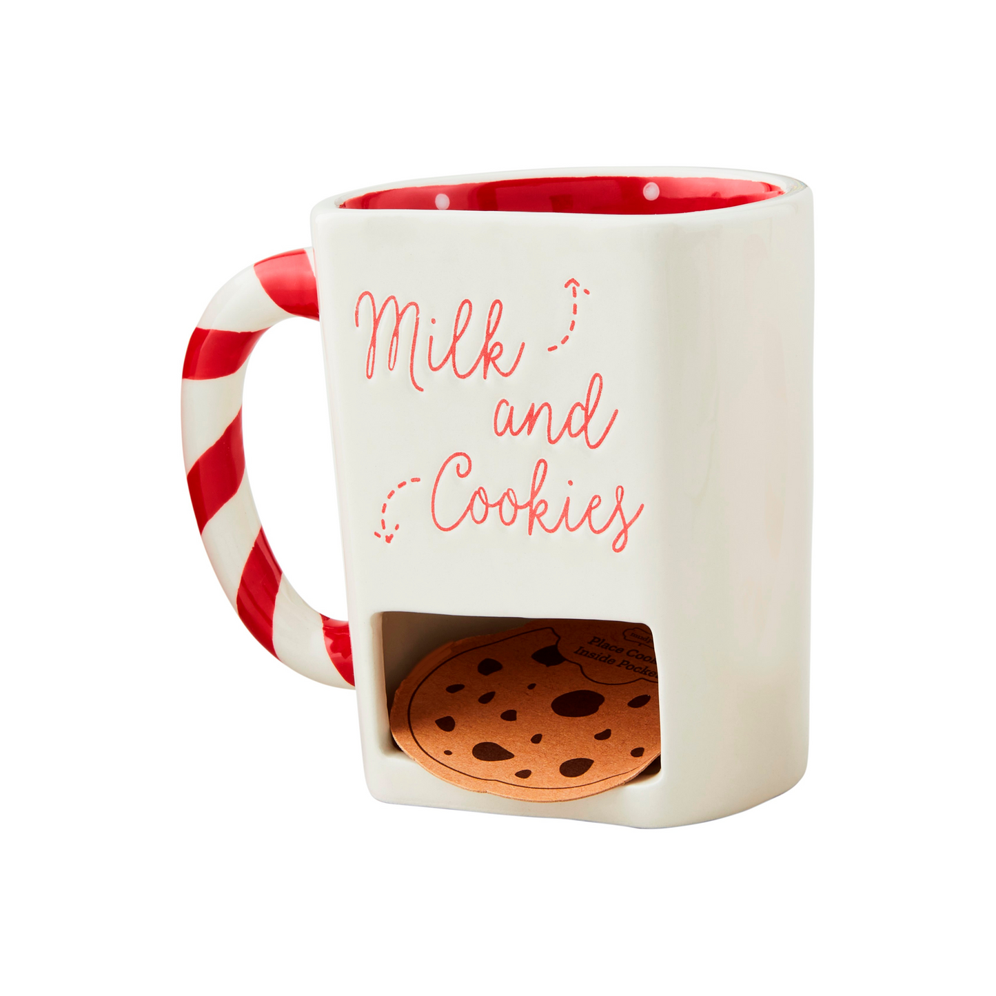 Christmas Cookie Pocket Mug - Milk & Cookies