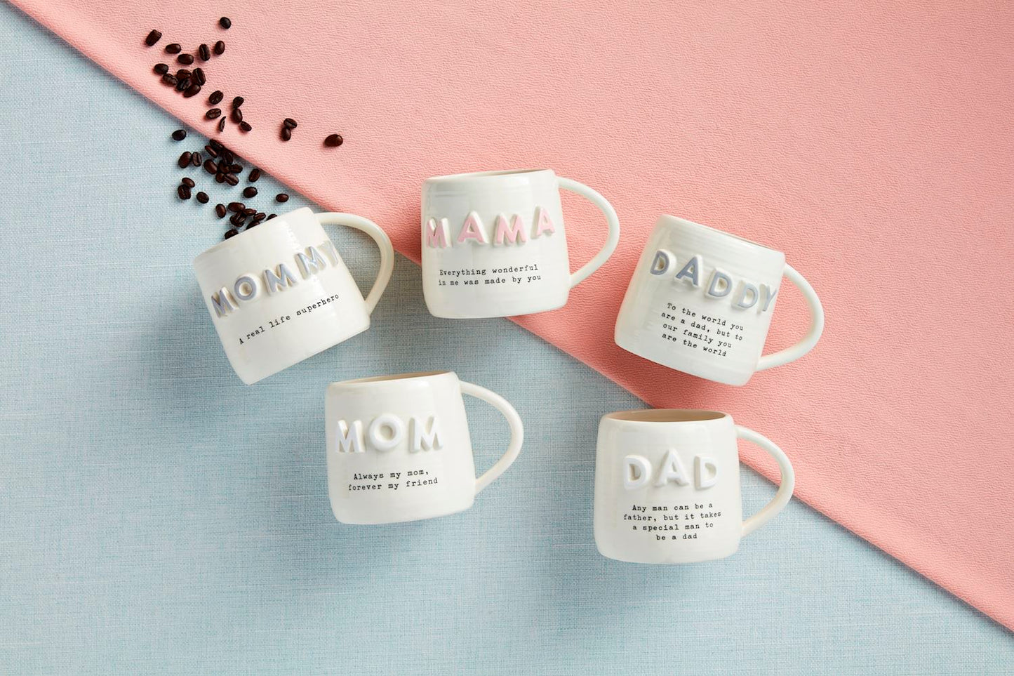 Gray Chunky Letter Mug - Mommy
