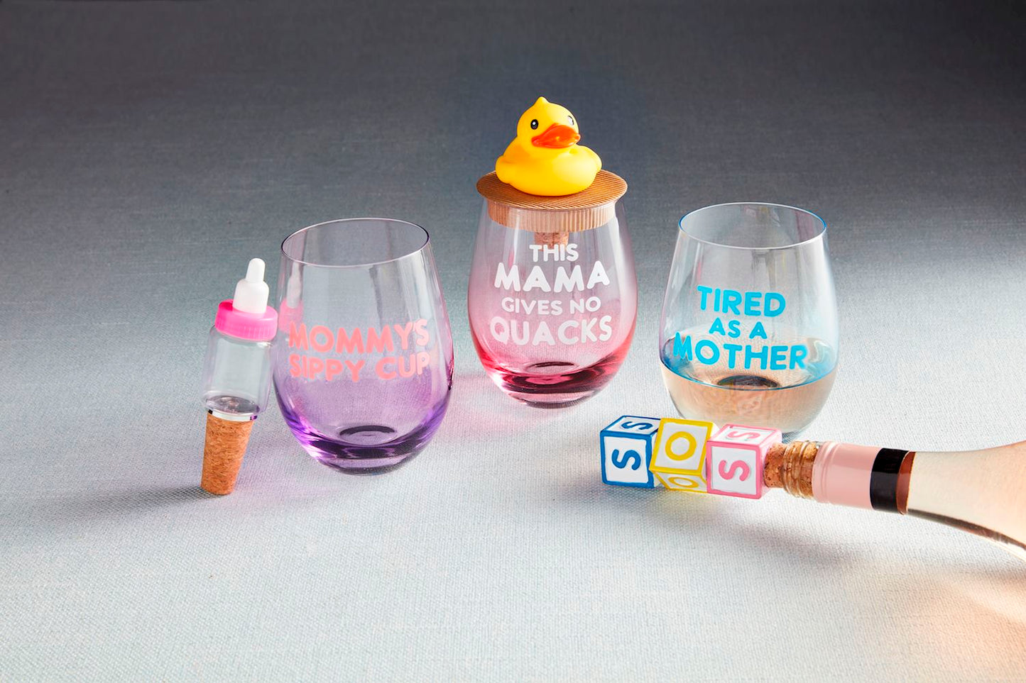 SOS Wine Glass Set
