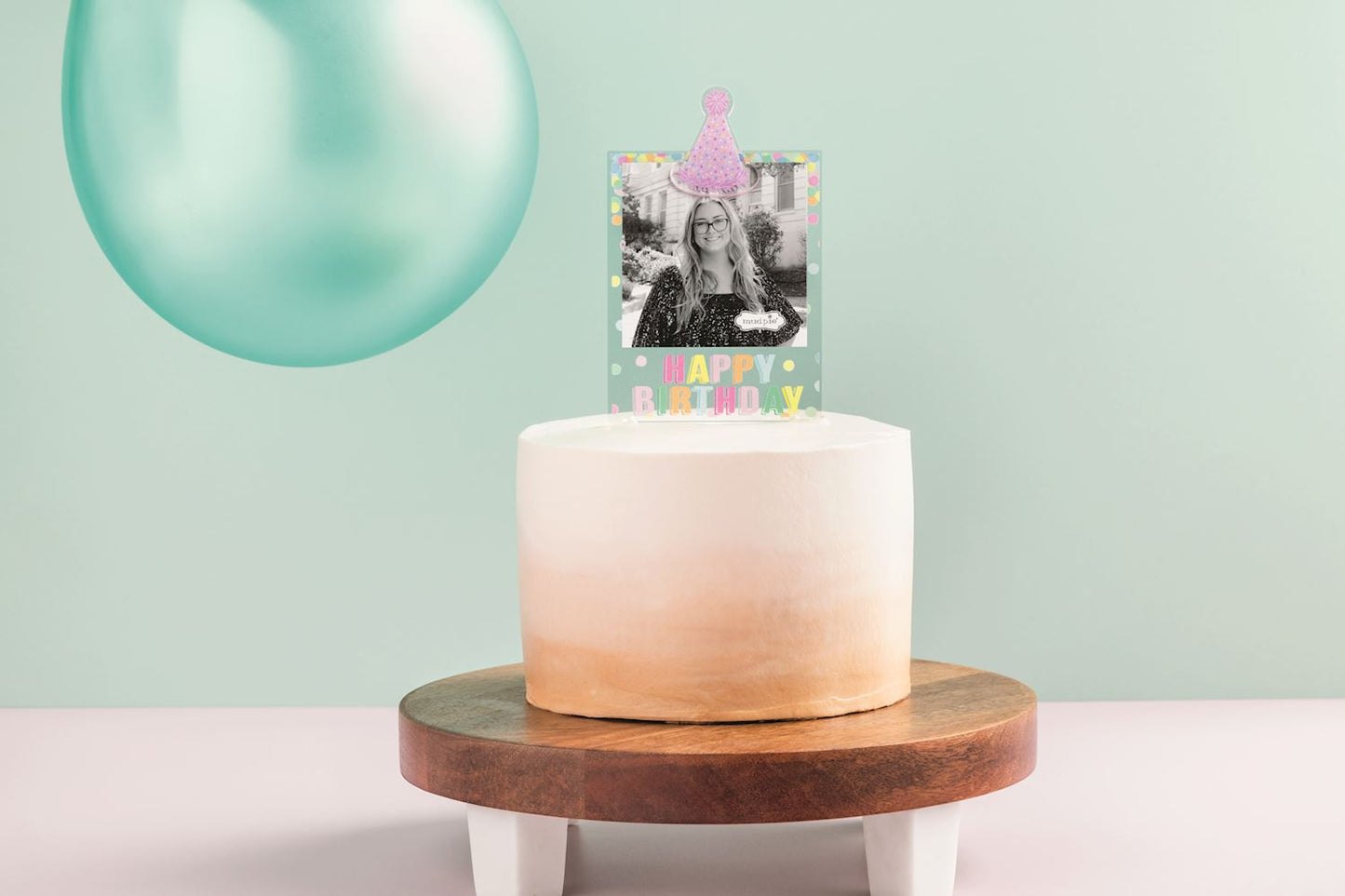 Cake Topper Frame - Happy Birthday