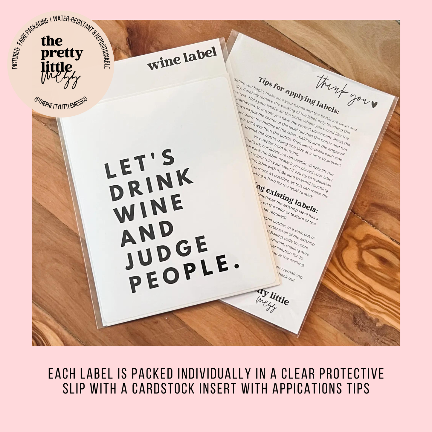 Pairs Well with Getting Married - Wine Label