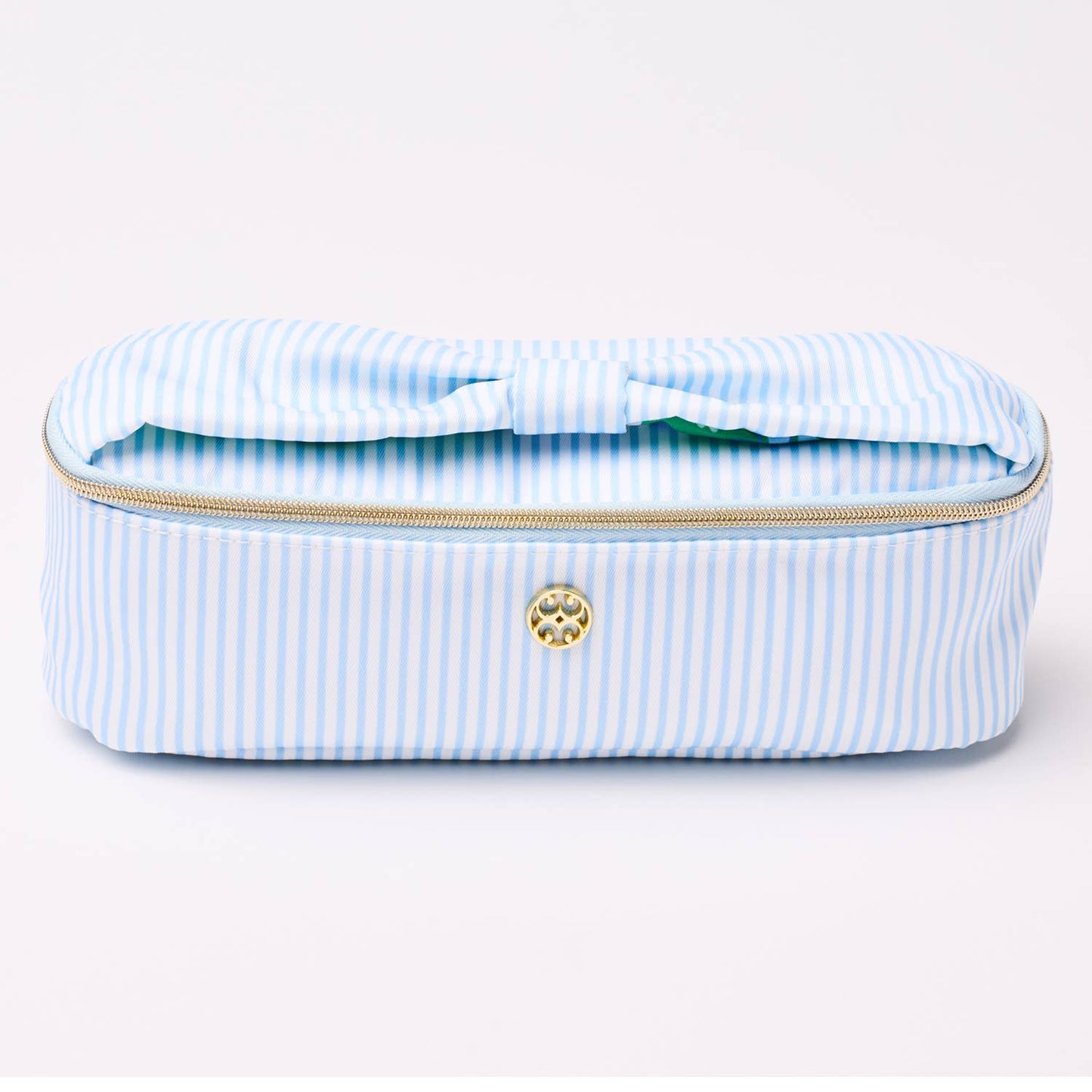 Kiss & Makeup Mini Bag - Blue Stripe