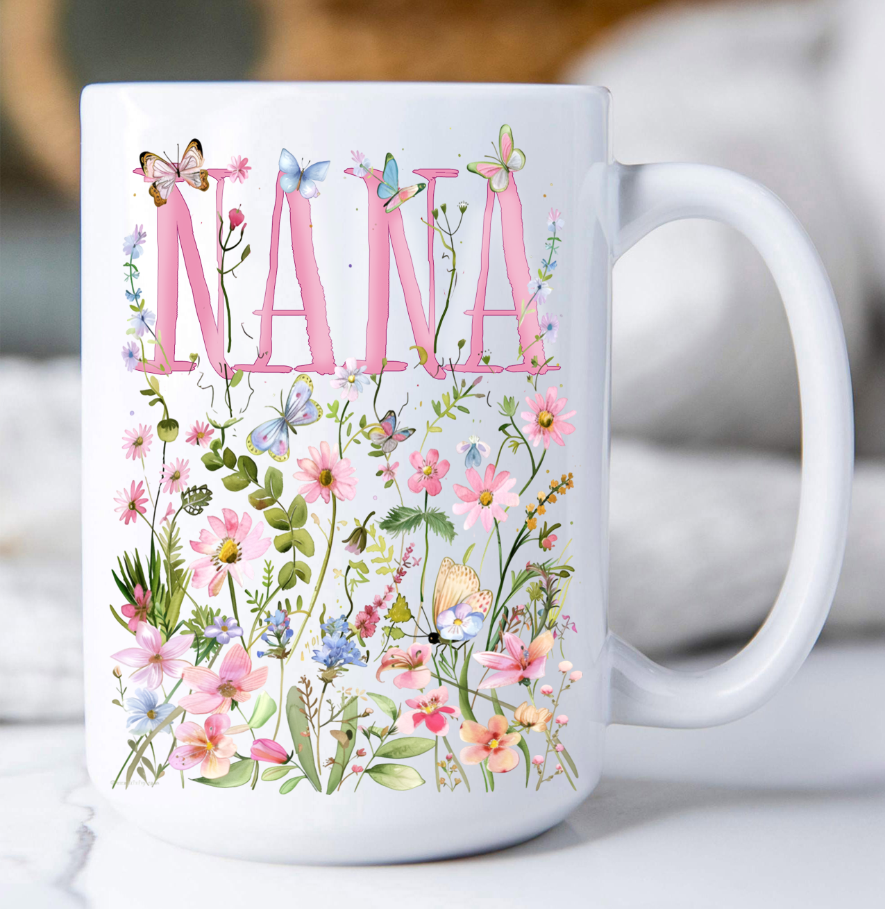 Wild Flowers Coffee Mug - Nana