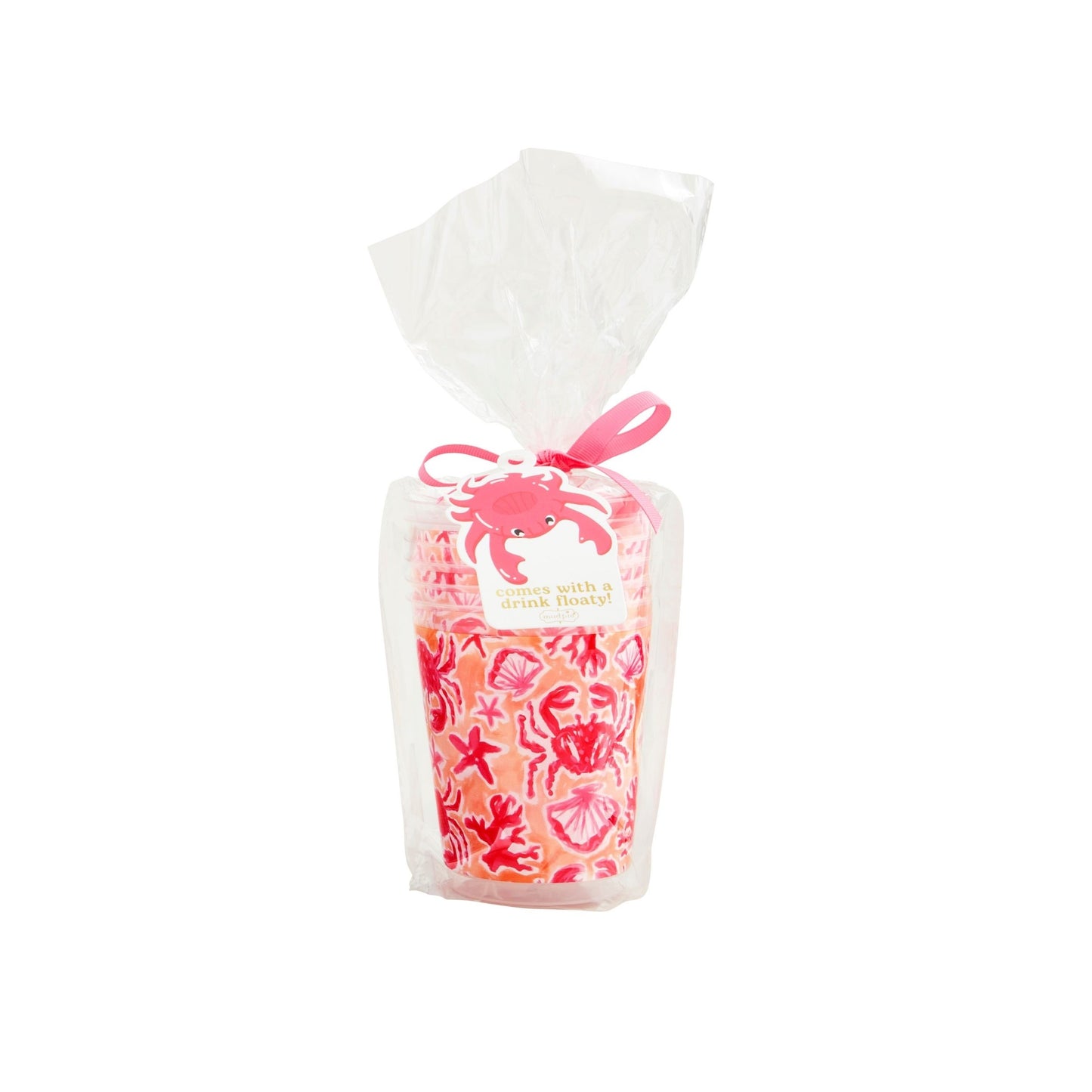 Pool Float & Party Cup Set - Beach Crabs