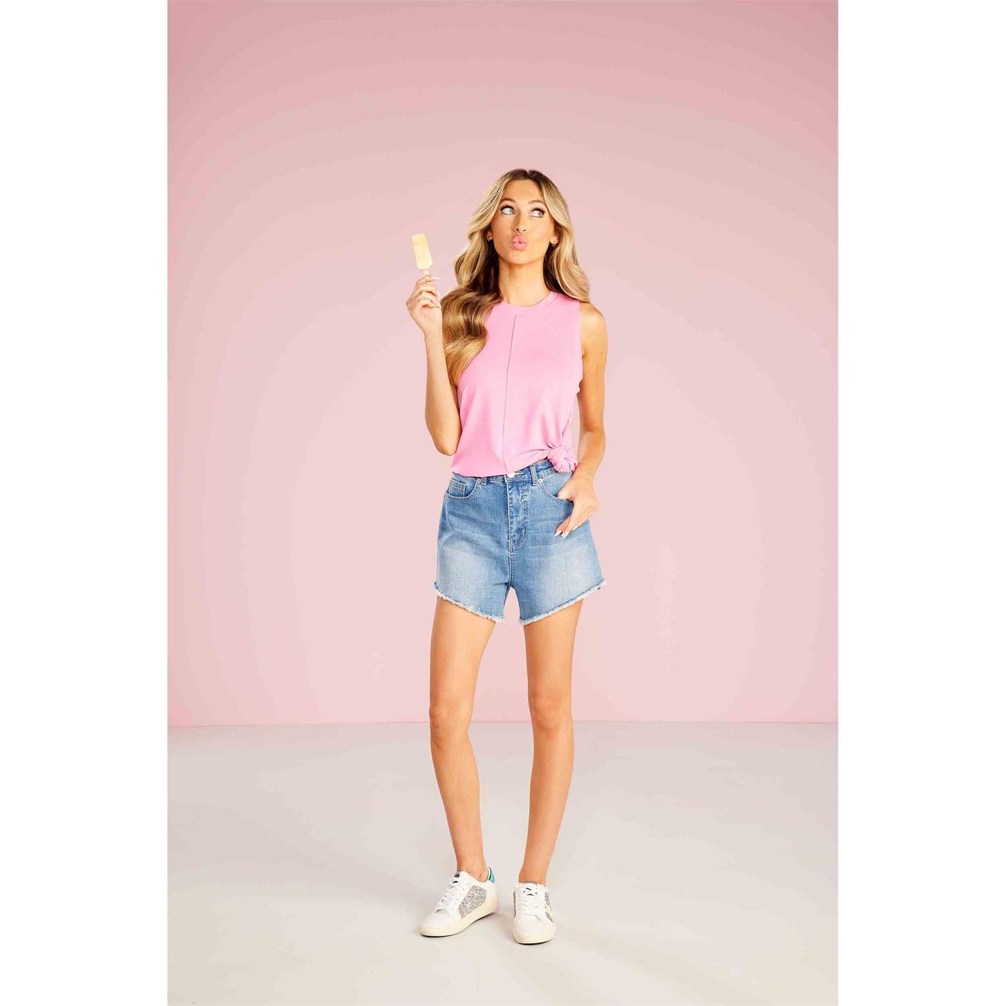 Dempsey Swing Tank Top - Pink