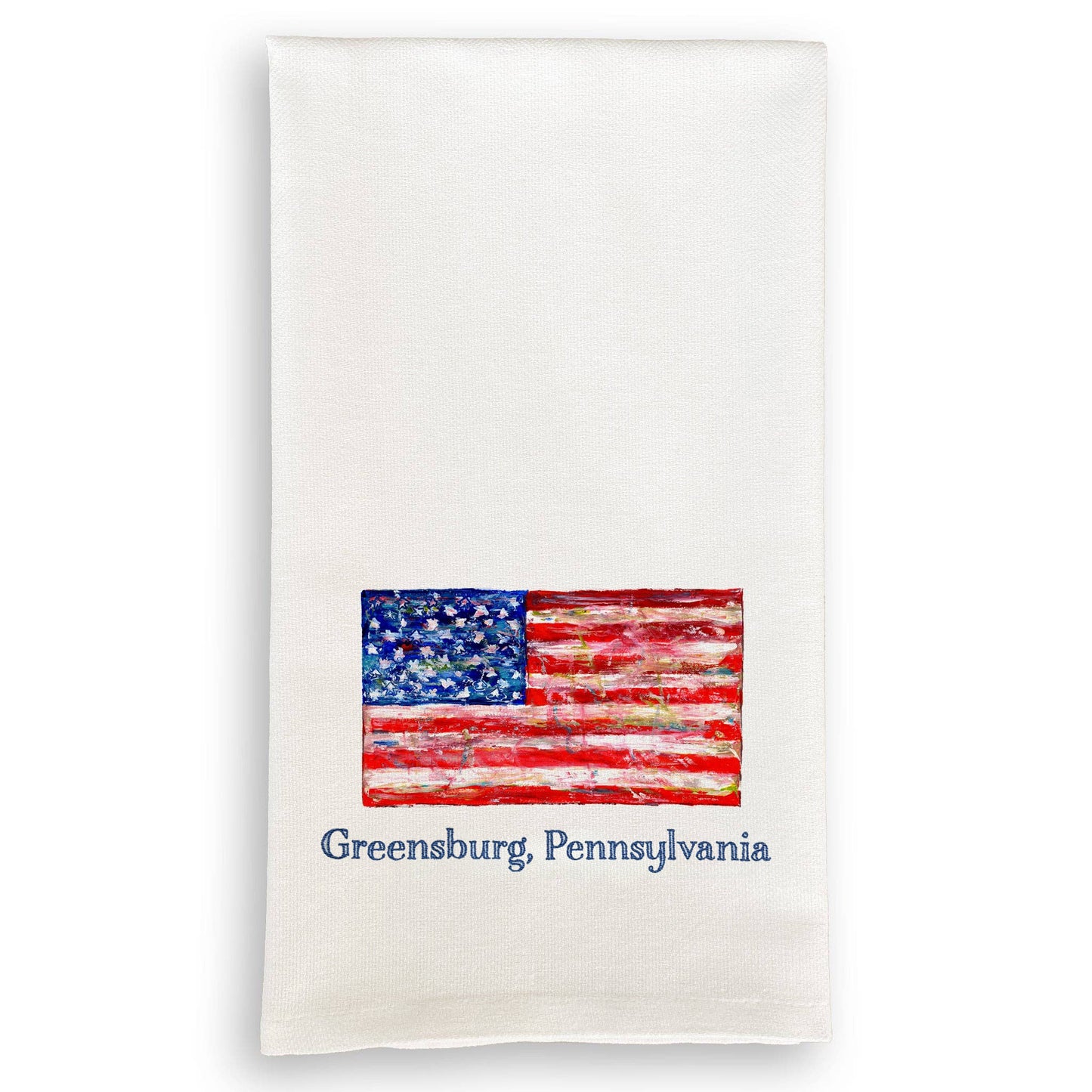 American Flag Dishtowel - Greensburg PA