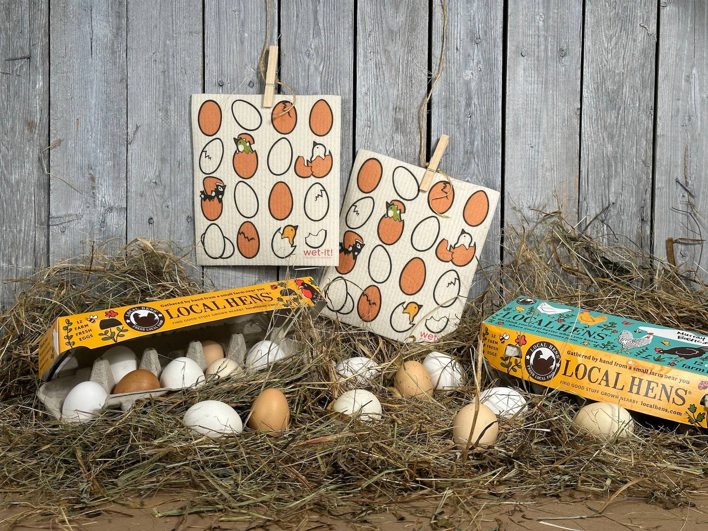 Eggs and Hatchlings Swedish Cloth