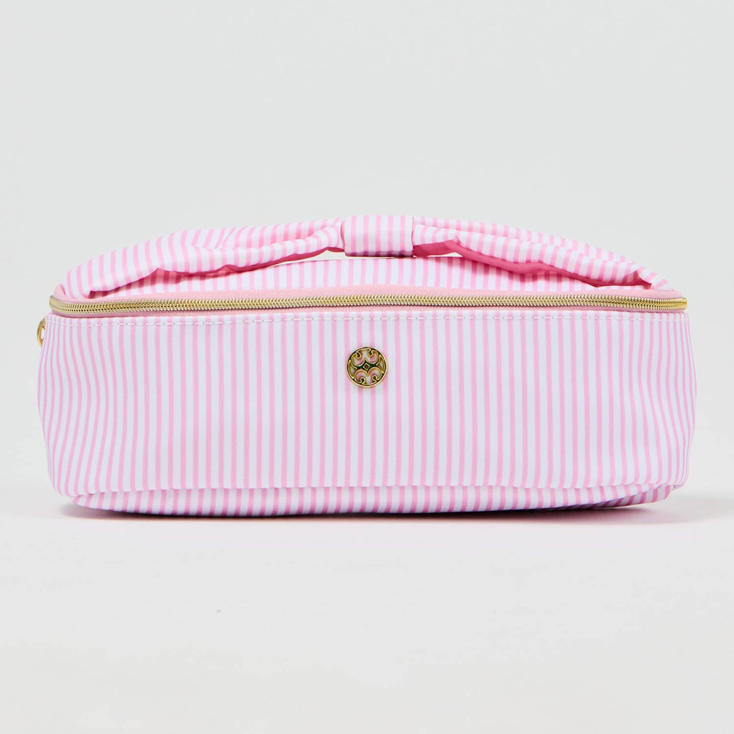 Kiss & Makeup Mini Bag - Pink Stripe
