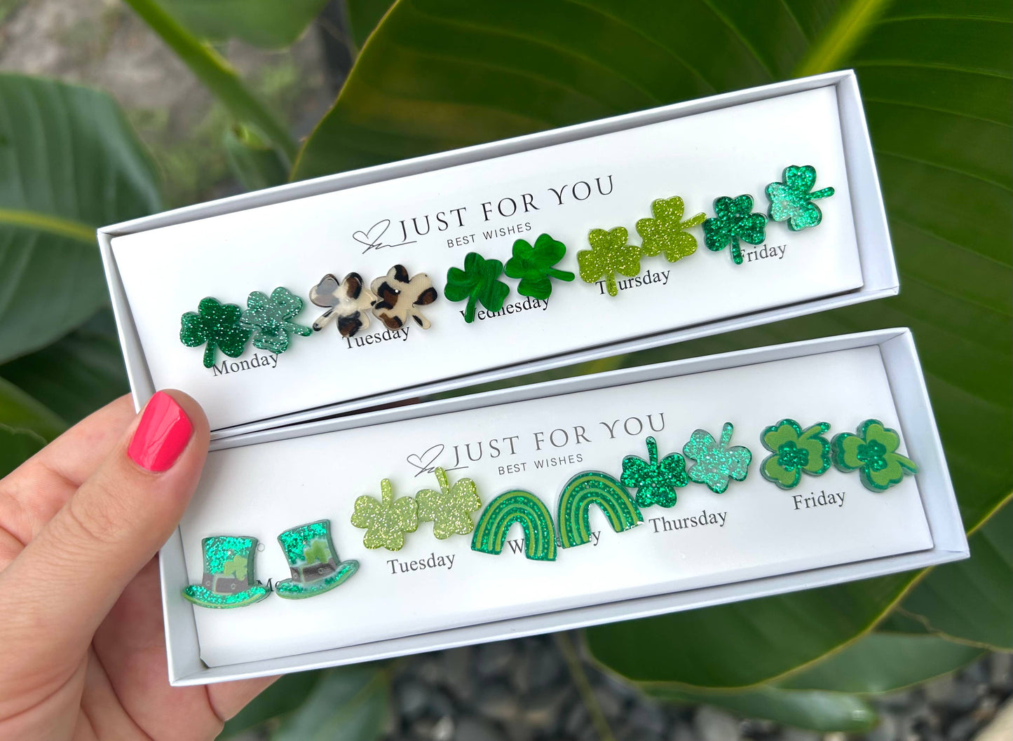 Just For You Earring Gift Box Set - St. Patrick's Shamrocks