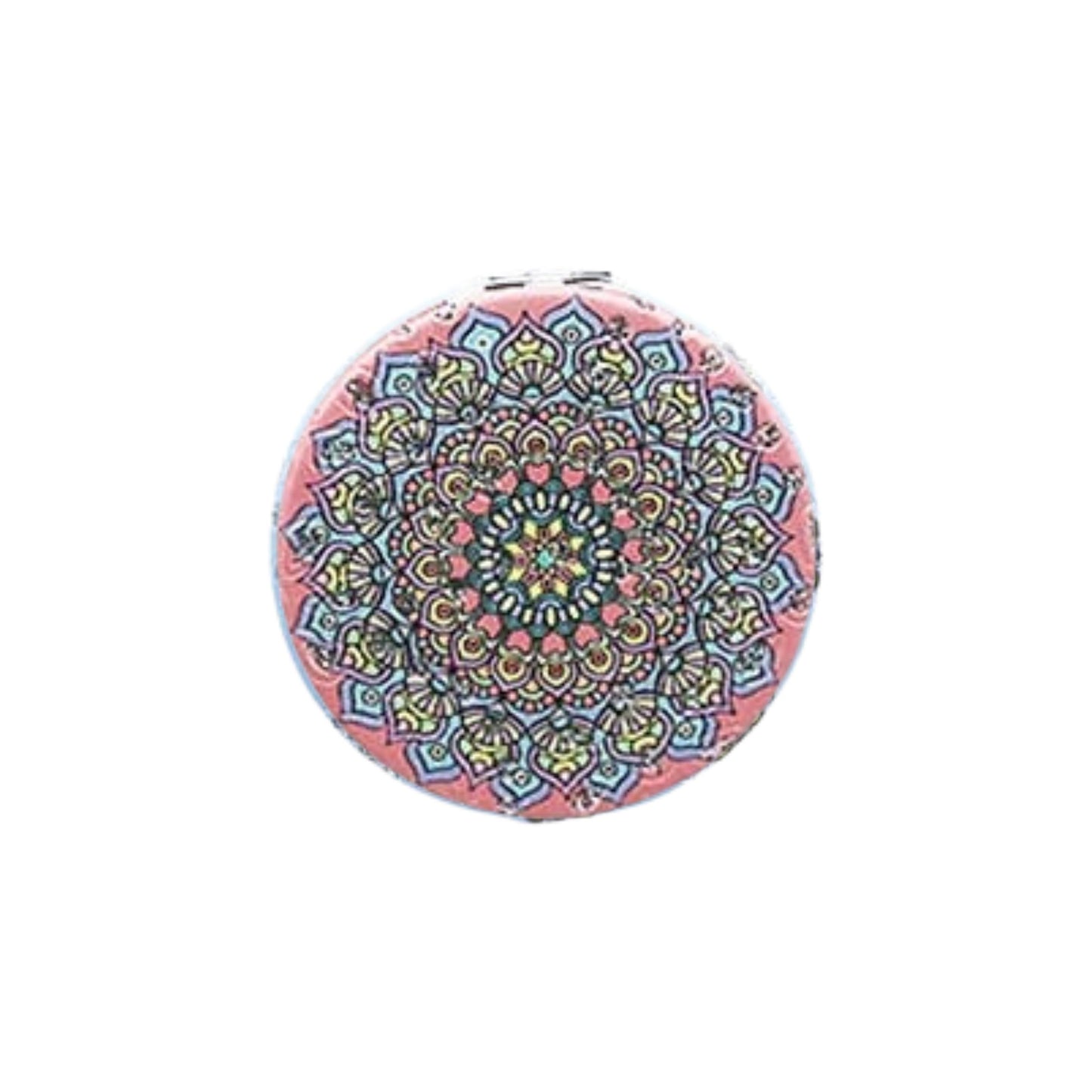 Mandala Double Sided Circle Cosmetic Mirror
