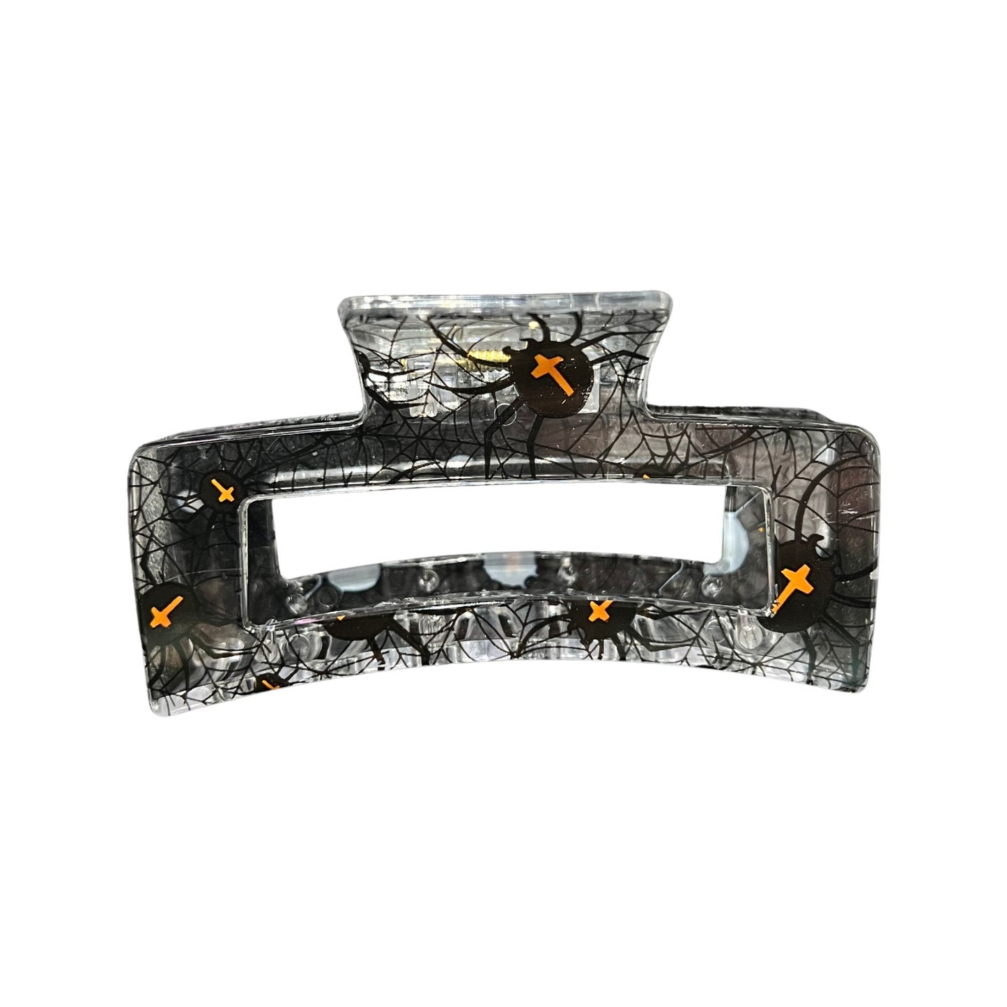 Printed Halloween Square Hair Claw Clip