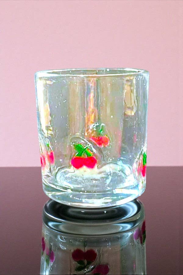 Cherry Drinking Glass