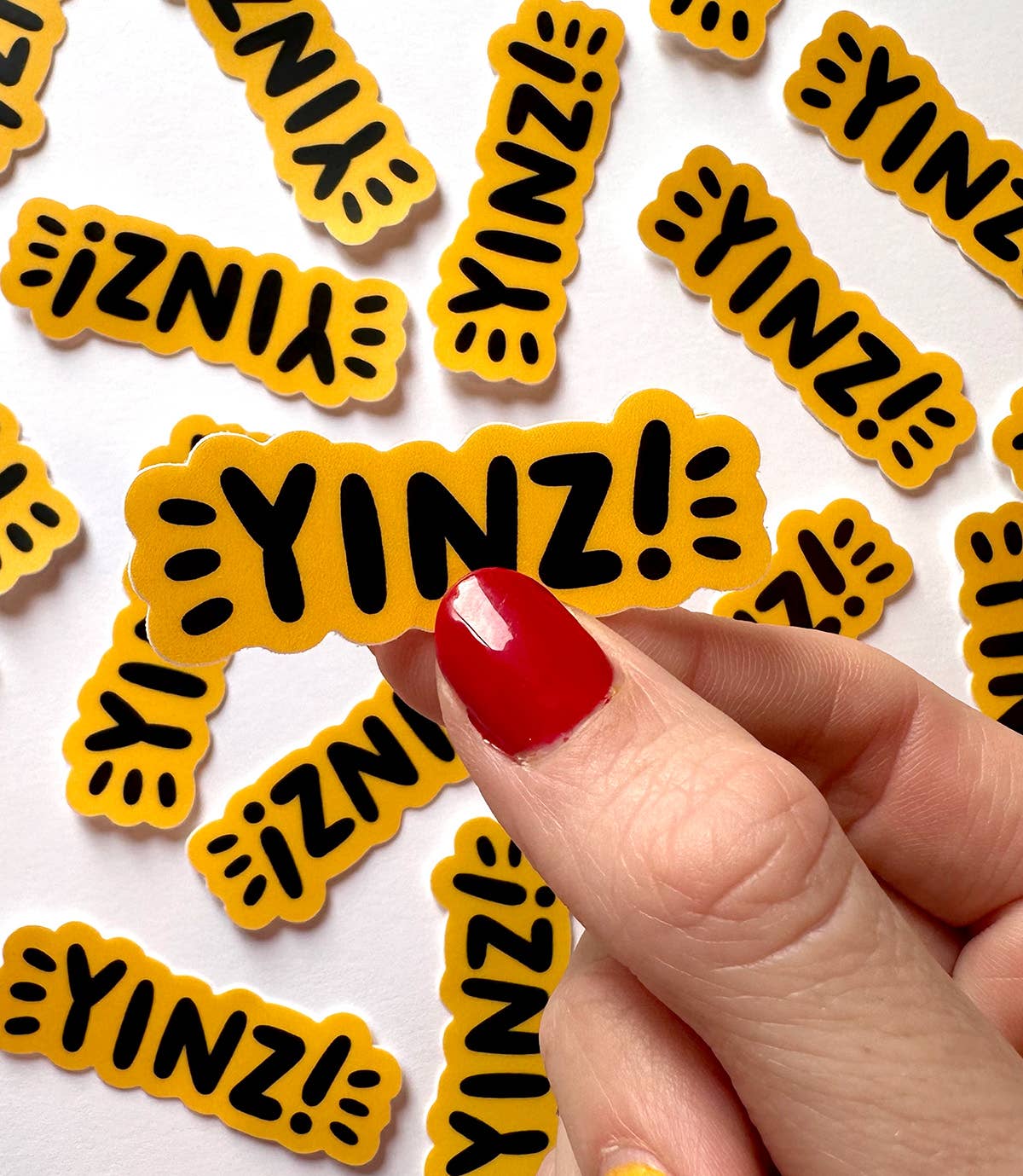 Yinz Mini Sticker - Yellow