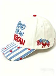 Proud to Be an American Embroidered Hat