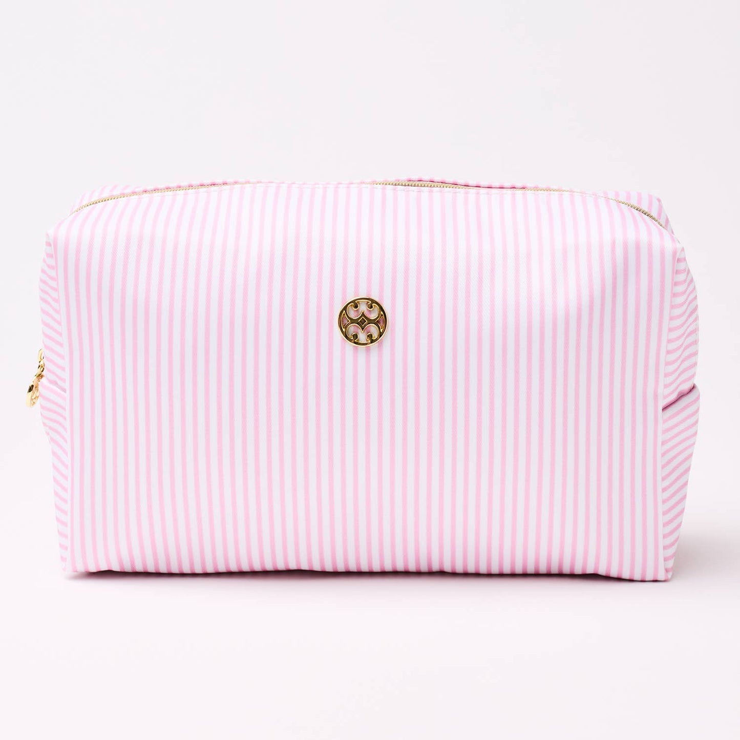 Let's Face It Makeup Bag - Pink Stripe