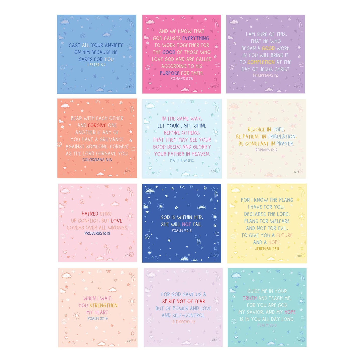 Bible Verse Card Set - For Daughters