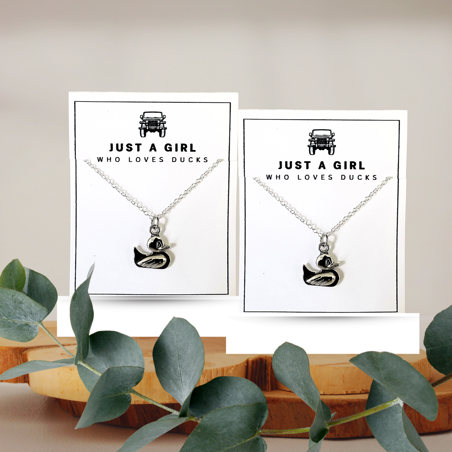 Jeep Girl Duck Necklace
