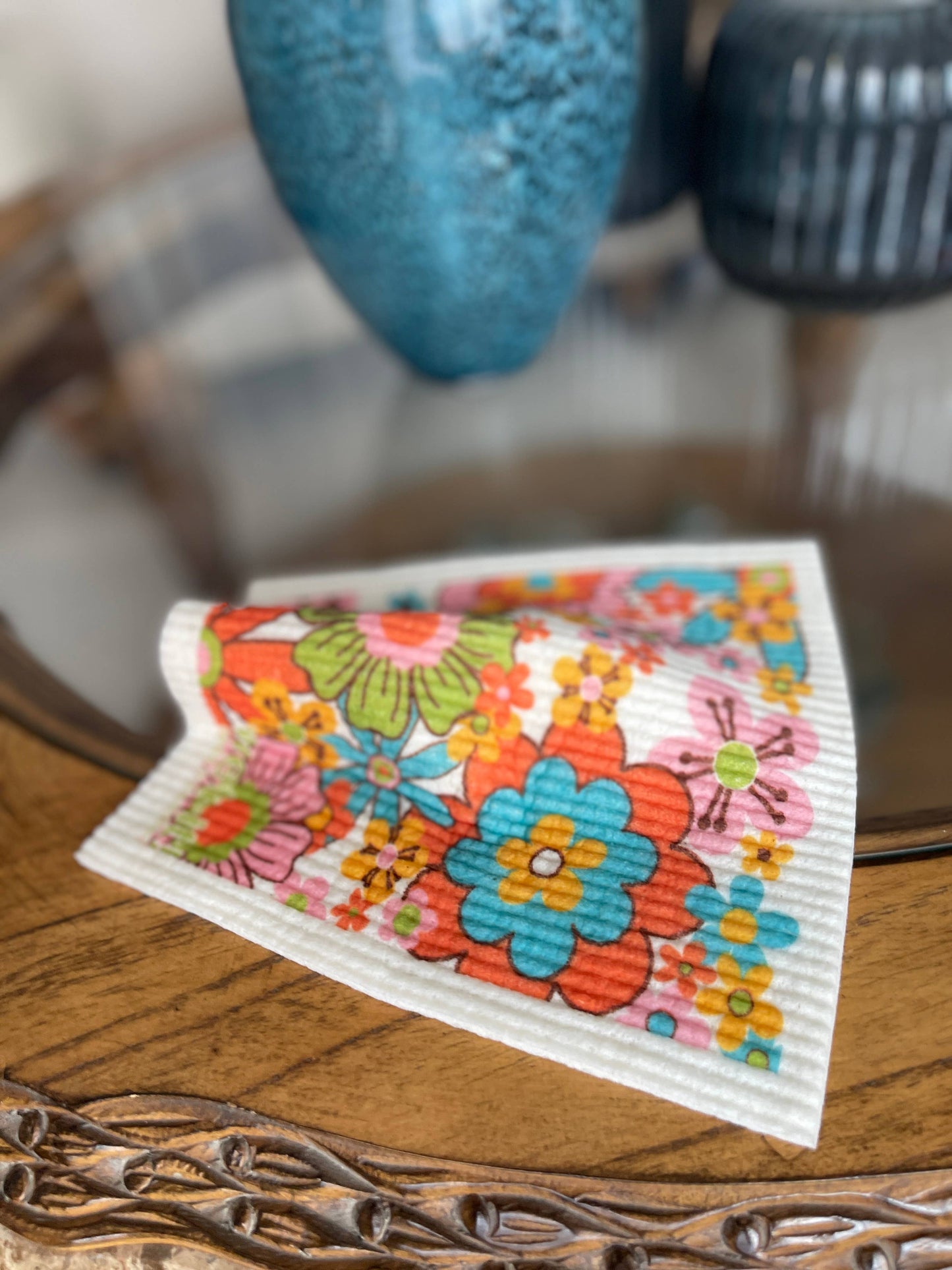 Retro Florals Swedish Cloth