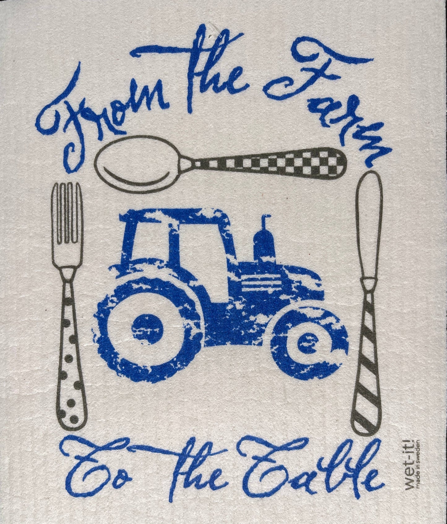 Farm to Table Blue Swedish Cloth